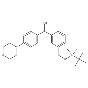 [3-({[tert-Butyl(dimethyl)silyl]oxy}methyl)phenyl][2-(morpholin-4-yl)pyrimidin-5-yl]methanol Structure