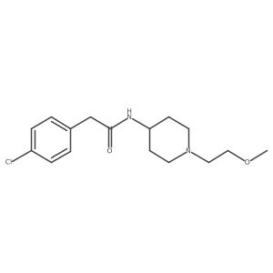 2-(4-Chlorophenyl)-N-[1-(2-methoxyethyl)piperidin-4-YL]acetamide结构式