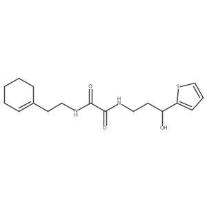 N1-(2-(cyclohex-1-en-1-yl)ethyl)-N2-(3-hydroxy-3-(thiophen-2-yl)propyl)oxalamide Structure