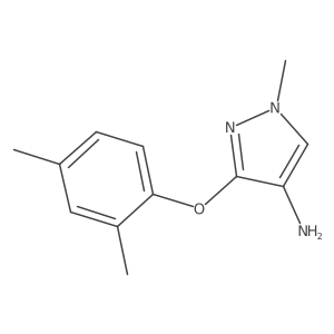 3-(2,4-dimethylphenoxy)-1-methyl-1H-pyrazol-4-amine结构式