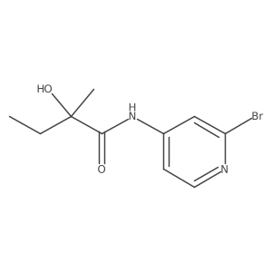 N-(2-bromopyridin-4-yl)-2-hydroxy-2-methylbutanamide Structure