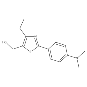 (2-(4-(Dimethylamino)phenyl)-4-ethylthiazol-5-yl)methanol结构式