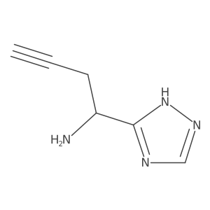 1-(4H-1,2,4-triazol-3-yl)but-3-yn-1-amine Structure