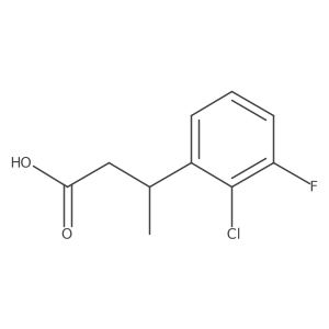 3-(2-Chloro-3-fluorophenyl)butanoic acid结构式