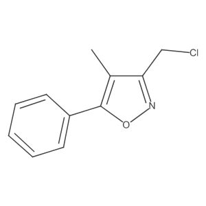 3-(Chloromethyl)-4-methyl-5-phenyl-1,2-oxazole结构式