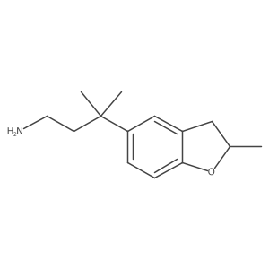 3-Methyl-3-(2-methyl-2,3-dihydrobenzofuran-5-yl)butan-1-amine结构式