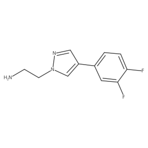 2-(4-(3,4-Difluorophenyl)-1H-pyrazol-1-yl)ethanamine Structure