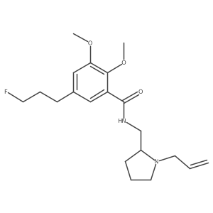 5-(3-Fluoropropyl)-2,3-dimethoxy-N-[[1-(2-propen-1-yl)-2-pyrrolidinyl]methyl]benzamide结构式