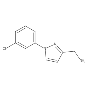 [1-(3-chlorophenyl)-1H-pyrazol-3-yl]methanamine Structure