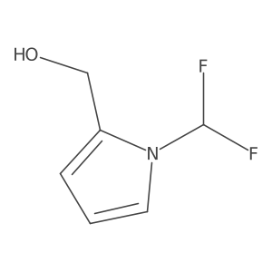 [1-(difluoromethyl)-1H-pyrrol-2-yl]methanol结构式
