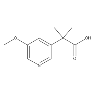 2-(5-Methoxypyridin-3-yl)-2-methylpropanoic acid Structure