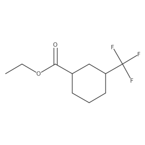 Ethyl 3-(trifluoromethyl)cyclohexane-1-carboxylate结构式