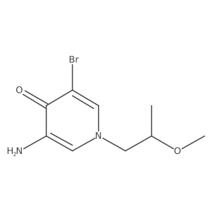 3-Amino-5-bromo-1-(2-methoxypropyl)-1,4-dihydropyridin-4-one结构式