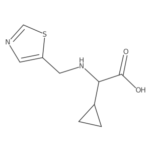 Cyclopropaneacetic acid, I+/--[(5-thiazolylmethyl)amino]-结构式