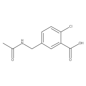 2-Chloro-5-(acetamidomethyl)benzoic acid结构式