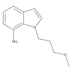 1-(3-methoxypropyl)-1H-indol-7-amine结构式
