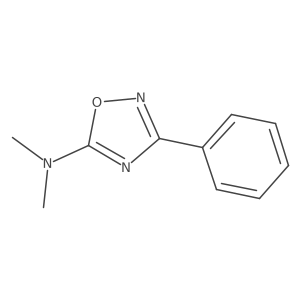 N,N-dimethyl-3-phenyl-1,2,4-oxadiazol-5-amine结构式