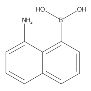 1-Aminonaphthalene-8-boronic acid结构式