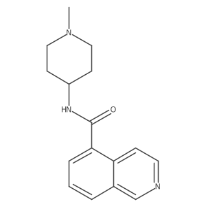 N-(1-Methyl-4-piperidinyl)-5-isoquinolinecarboxamide结构式