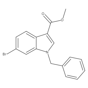 Methyl 1-Benzyl-6-bromo-1H-indole-3-carboxylate结构式