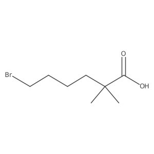 6-Bromo-2,2-dimethylhexanoic acid结构式