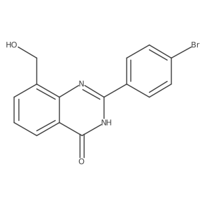 2-(4-Bromophenyl)-8-(hydroxymethyl)quinazolin-4(3H)-one Structure
