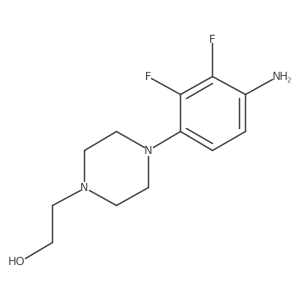 2-(4-(4-Amino-2,3-difluorophenyl)piperazin-1-yl)ethanol结构式