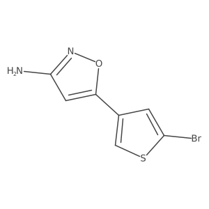 5-(5-Bromothiophen-3-yl)-1,2-oxazol-3-amine Structure