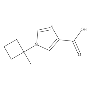 1-(1-methylcyclobutyl)-1H-imidazole-4-carboxylic acid Structure