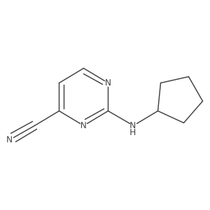 2-(Cyclopentylamino)pyrimidine-4-carbonitrile结构式