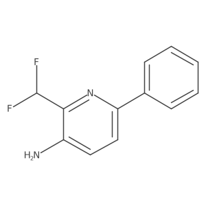 2-(Difluoromethyl)-6-phenylpyridin-3-amine Structure