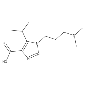 1-[3-(dimethylamino)propyl]-5-(propan-2-yl)-1H-1,2,3-triazole-4-carboxylic acid Structure