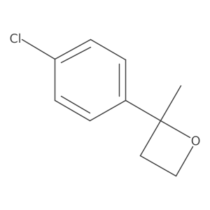 2-(4-Chlorophenyl)-2-methyloxetane Structure