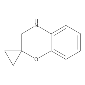 3,4-Dihydrospiro[1,4-benzoxazine-2,1'-cyclopropane]结构式