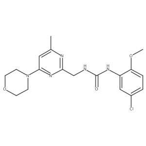 1-(5-Chloro-2-methoxyphenyl)-3-((4-methyl-6-morpholinopyrimidin-2-yl)methyl)urea结构式