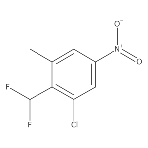 1-Chloro-2-(difluoromethyl)-3-methyl-5-nitrobenzene Structure