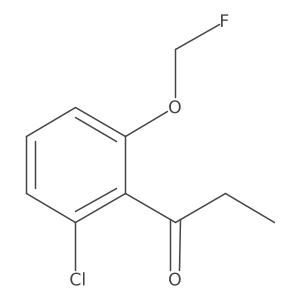 1-(2-Chloro-6-(fluoromethoxy)phenyl)propan-1-one Structure