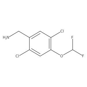 2,5-Dichloro-4-(difluoromethoxy)benzylamine Structure