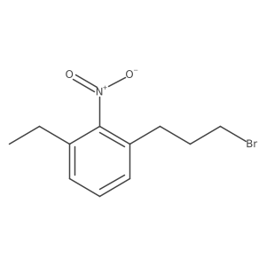 1-(3-Bromopropyl)-3-ethyl-2-nitrobenzene Structure