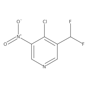 4-Chloro-3-(difluoromethyl)-5-nitropyridine Structure