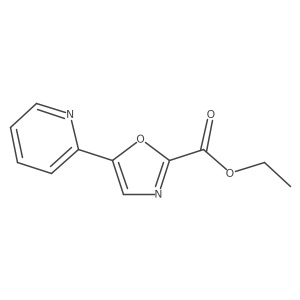 5-Pyridin-2-yl-oxazole-2-carboxylic acid ethyl ester结构式