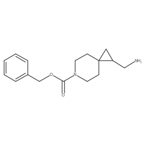 Benzyl 1-(aminomethyl)-6-azaspiro[2.5]octane-6-carboxylate结构式
