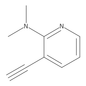 3-ethynyl-N,N-dimethylpyridin-2-amine结构式