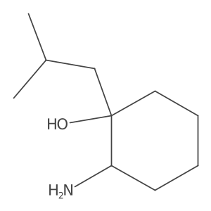 2-Amino-1-(2-methylpropyl)cyclohexan-1-OL Structure