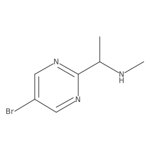 [1-(5-Bromopyrimidin-2-yl)ethyl](methyl)amine结构式