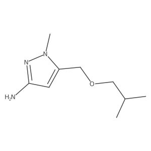 5-(isobutoxymethyl)-1-methyl-1H-pyrazol-3-amine Structure