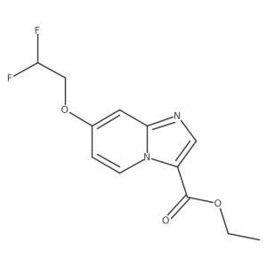 Ethyl 7-(2,2-difluoroethoxy)imidazo[1,2-a]pyridine-3-carboxylate Structure