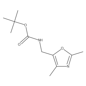 tert-butyl N-[(dimethyl-1,3-oxazol-5-yl)methyl]carbamate Structure