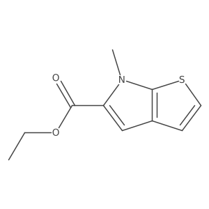Ethyl 6-methyl-6H-thieno[2,3-b]pyrrole-5-carboxylate结构式