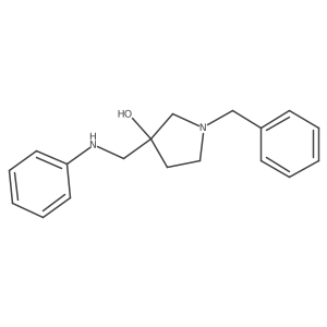 3-(Anilinomethyl)-1-benzylpyrrolidin-3-ol结构式